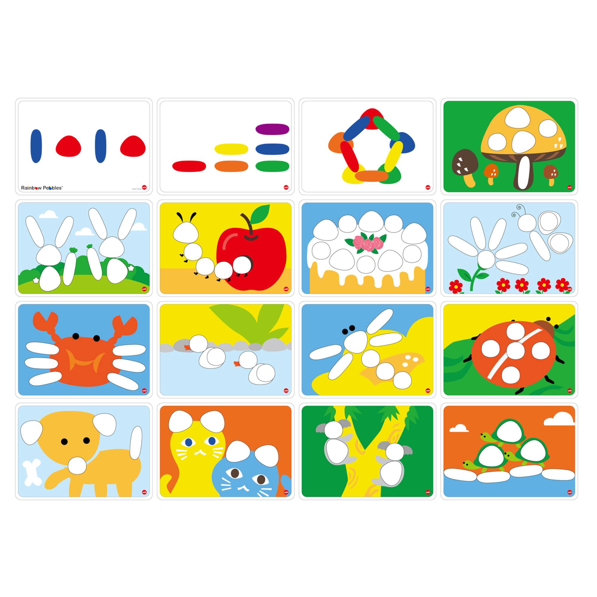 Edx Education® Junior Rainbow Pebbles® Activity Set
